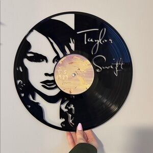 Black Vinyl Record Wall Art